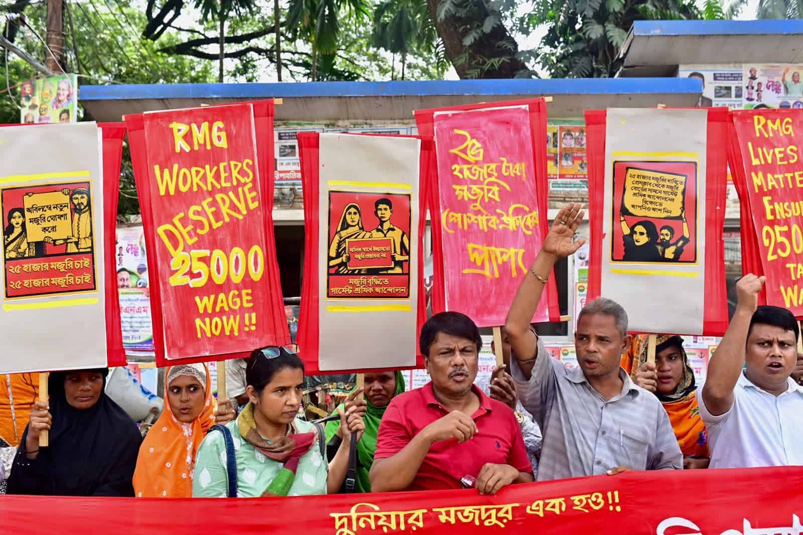 Bangladesh protest for living wage