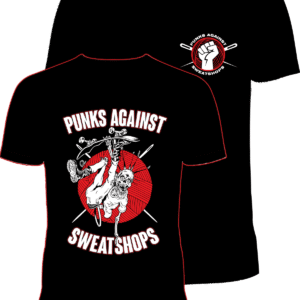 'Punks Against Sweatshops' T-shirt